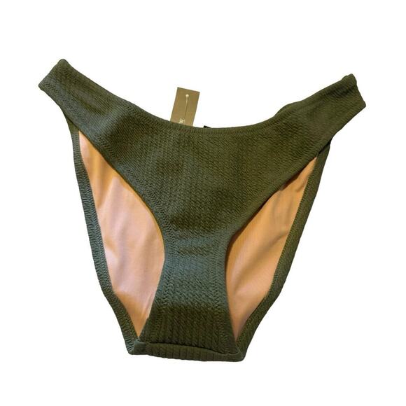 J.Crew Women's Textured High-Rise Cheeky Bikini Bottom Size M NWT - Picture 8 of 12